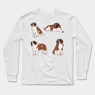 Saint Bernard illustration pack Long Sleeve T-Shirt